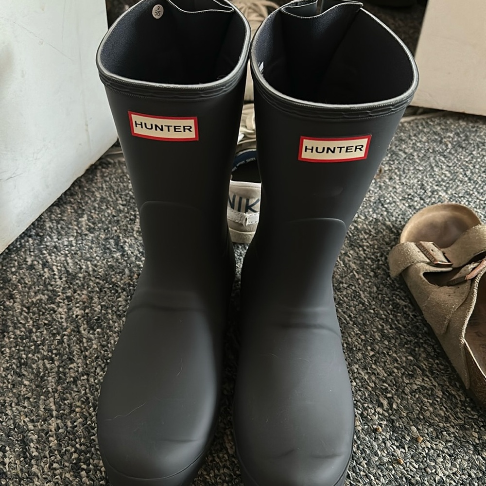 NWOT Hunter original short back adjustable rain boot